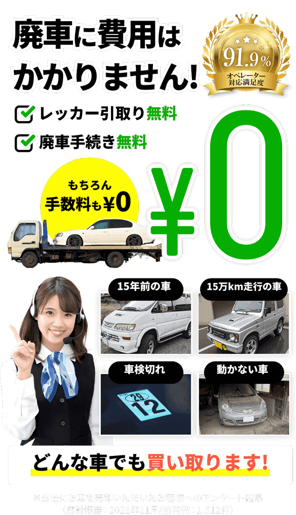 廃車費用すべて【無料】！お得な廃車はカーネクスト